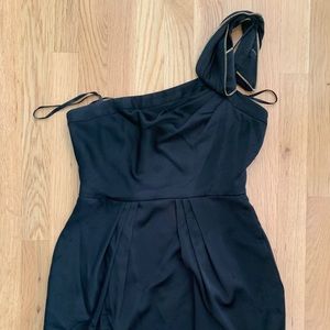 BCBG one shoulder cocktail dress